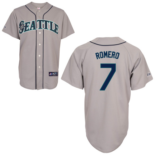 Stefen Romero #7 mlb Jersey-Seattle Mariners Women's Authentic Road Gray Cool Base Baseball Jersey